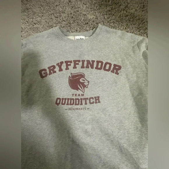 Harry Potter Gryffindor, Team Quidditch Hogwarts Sweatshirt. Used, Size Large! - Picture 2 of 8